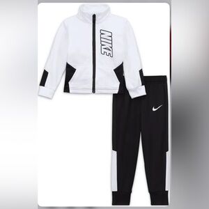 Nike Black and White toddler Tracksuit